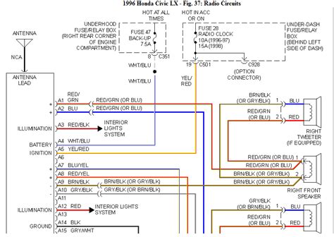 93 honda civic distributor wiring schematic color code 